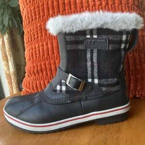 L.L. Bean Buffalo Plaid - “Rangeley PAC Fur Trim / Insulated Winter Boots